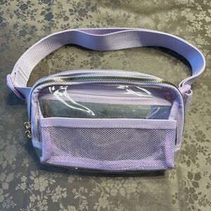 Clear Light Purple Fanny Pack - New
